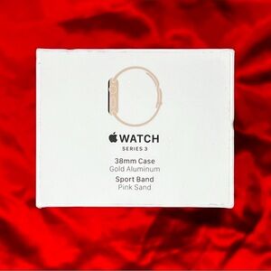Apple Watch Series 3 (Gold Aluminum/ Pink Sand) 38mm (Bundle)